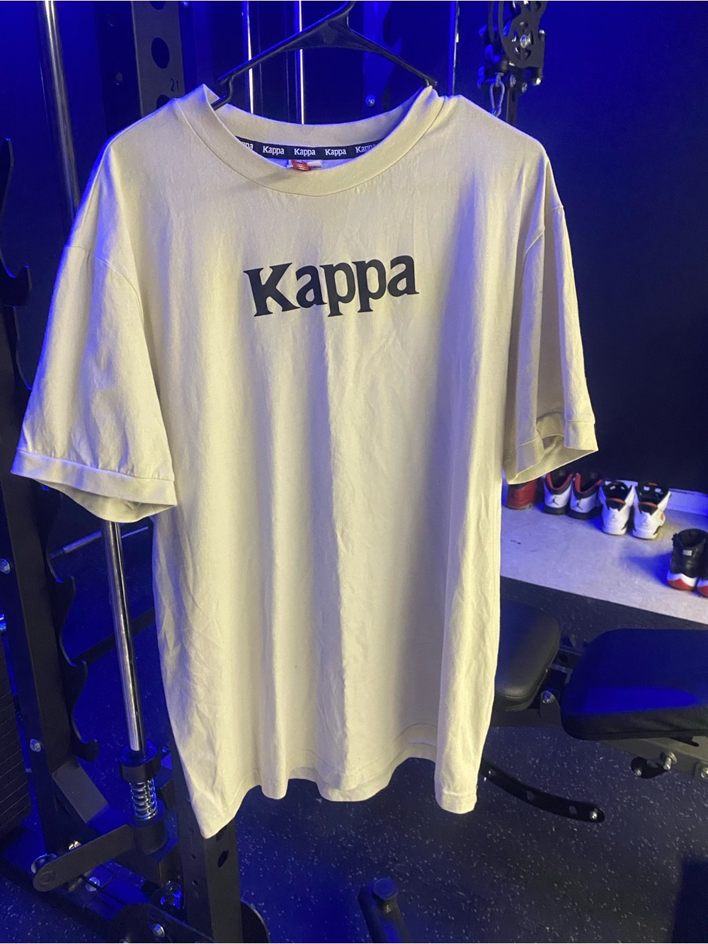 Kappa Men's Pale Yellow Logo Tee